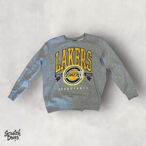 Vintage Y2K Lakers Sweatshirt Pullover Small Los Angeles Basketball 1948 Retro